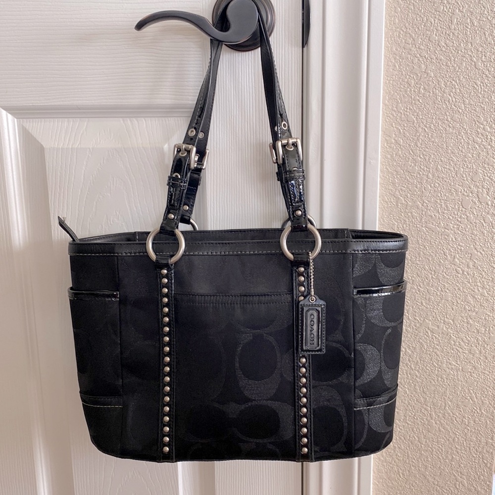 Coach Signature Studded Gallery Tote, Vintage